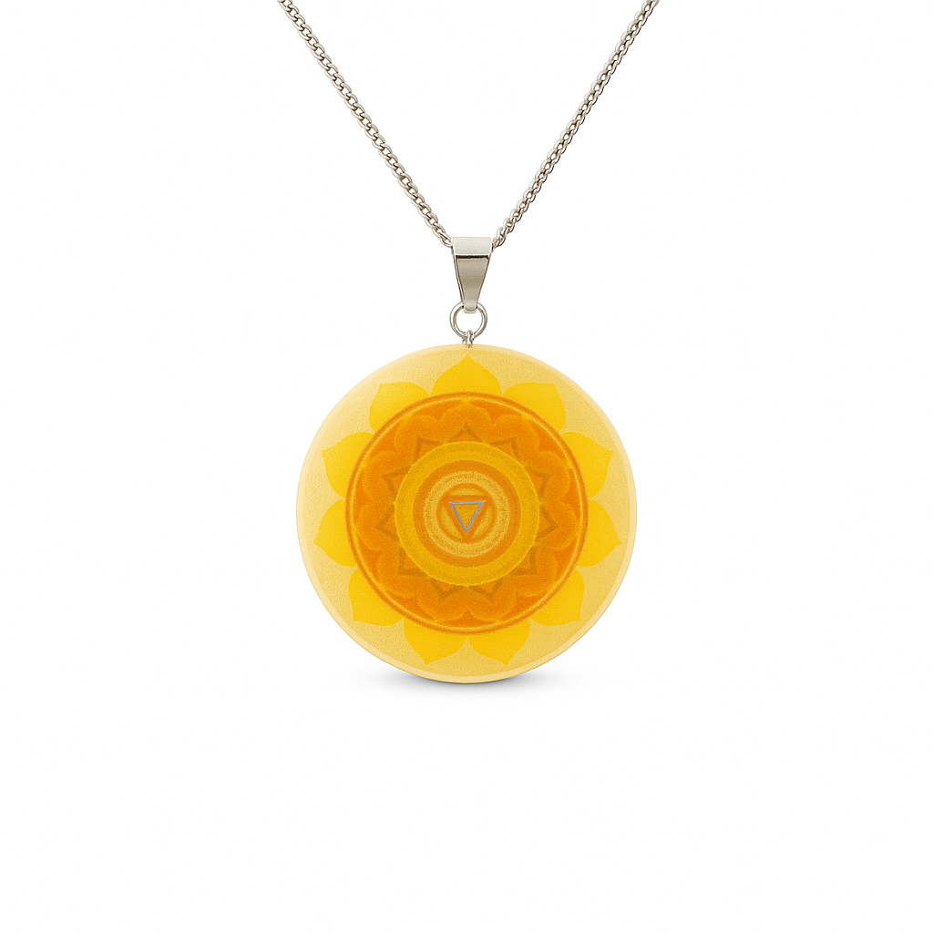 Spiritual Necklace with Quantum Resonator 3rd Manipura Chakra