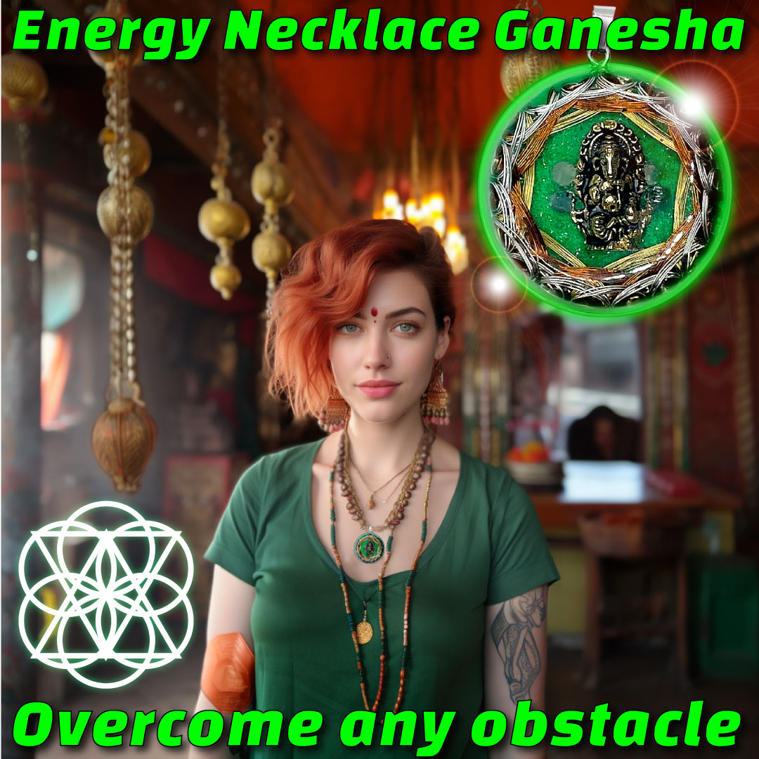⚡🐘💎 Ganesha Orgone Energy Necklace: Protection, Wisdom and Good Fortune ⚡🐘💎.