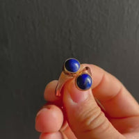 Mystic Copper Ring with Lapis Lazuli – Third Eye Activator, Psychic Shield & Soul Expression Tool – Metayantra Alchemy Ring