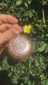 Double Sri Yantra Moldavite Cosmic Sensor