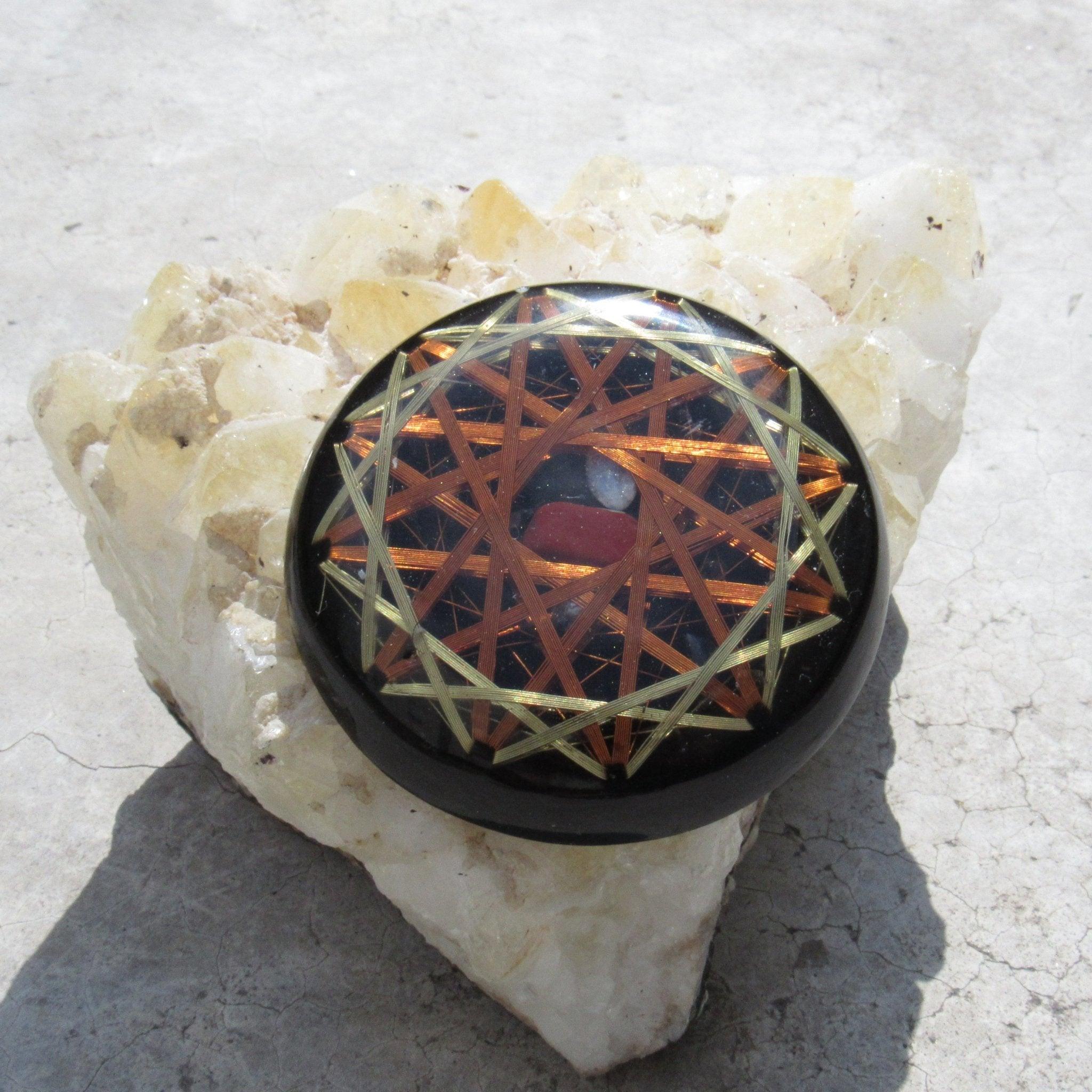 7 Chakra Black Sun Orgone Generator Kit - Metayantra Consciencia