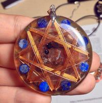 Thumbnail for Dark Magic Protector Kalachakra 14k Gold Protective Crystals - Metayantra Consciencia