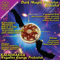 Thumbnail for Dark Magik Protector Bracelet - Metayantra Consciencia