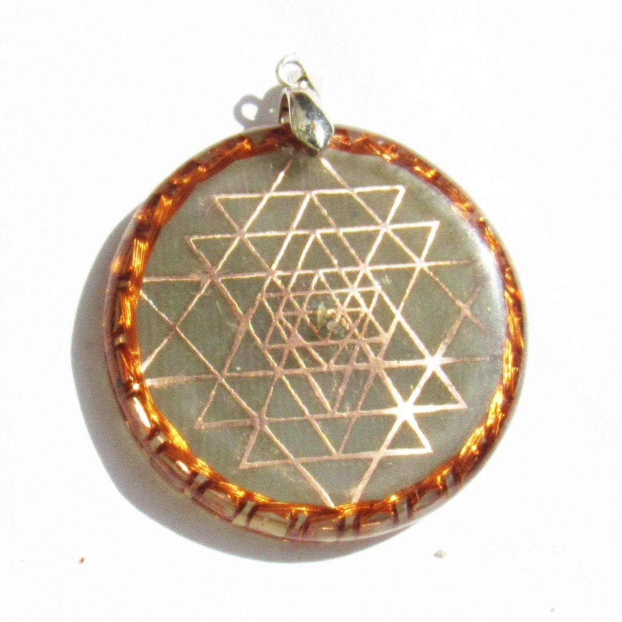 Spiritual Pendant For Meditation | Sri Yantra Doble | Metayantra