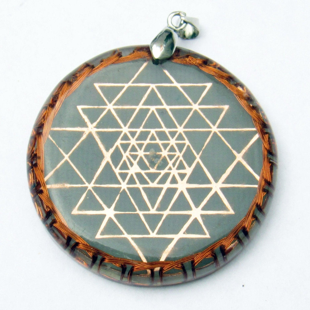 Double Sri Yantra Moldavite Cosmic Sensor - Metayantra WorldWide