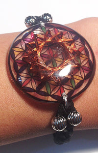 Thumbnail for Flower of Life 12 Vortex Bracelet Pariksha Nadi Healer - Metayantra Consciencia