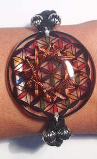 Thumbnail for Flower of Life 12 Vortex Bracelet Pariksha Nadi Healer - Metayantra Consciencia