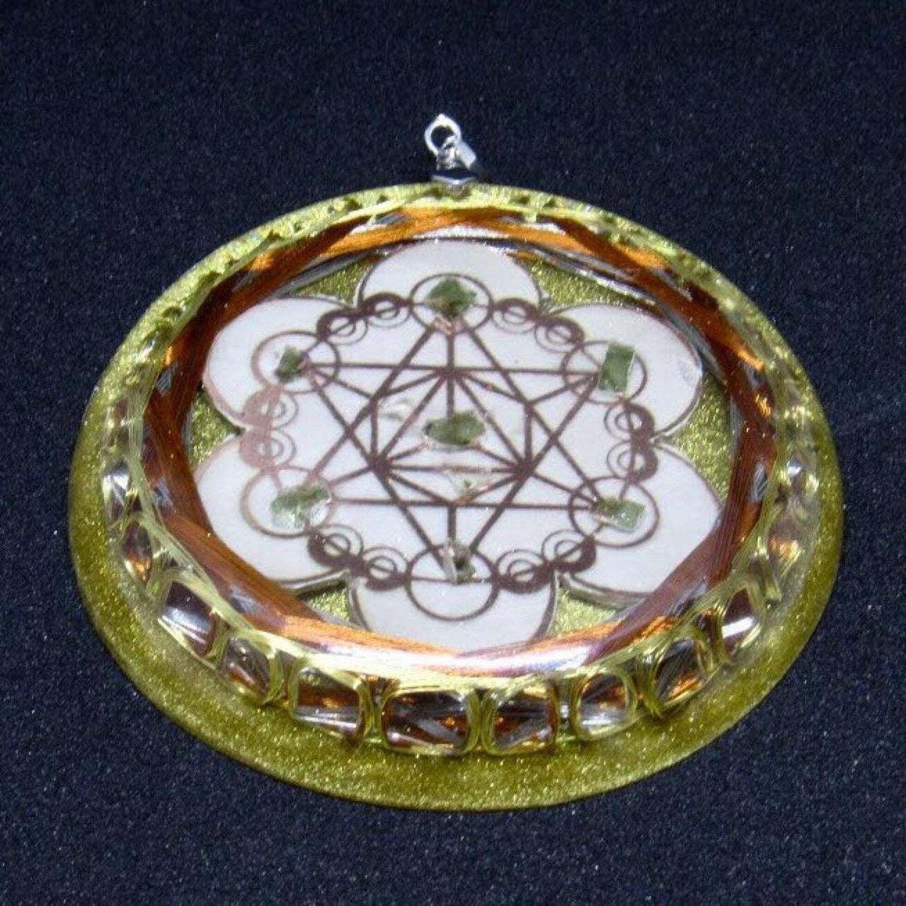 Moldavite Cley Hill Crop Circle 36 Vortex Quantic Resonator - Metayantra WorldWide